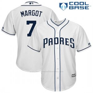 Camiseta Beisbol Hombre San Diego Padres Manuel Margot Blanco Cool Base