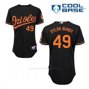 Camiseta Beisbol Hombre Baltimore Orioles 49 Dylan Bundy Negro Alterno Cool Base