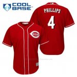 Camiseta Beisbol Hombre Cincinnati Reds Brandon Phillips 4 Rojo Alterno Cool Base