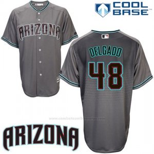 Camiseta Beisbol Hombre Arizona Diamondbacks 48 Randall Delgado Cool Base Gris
