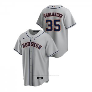 Camiseta Beisbol Hombre Houston Astros Justin Verlander Replica Road Gris