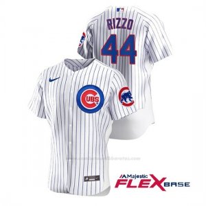 Camiseta Beisbol Hombre Chicago Cubs Anthony Rizzo Autentico Nike Blanco