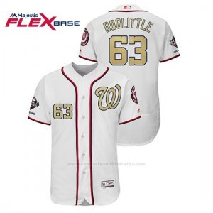 Camiseta Beisbol Hombre Washington Nationals Sean Doolittle 2019 Gold Program Flex Base Blanco