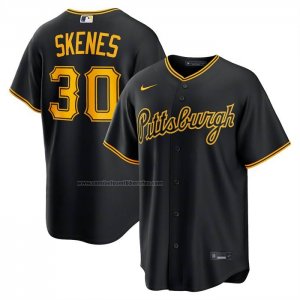 Camiseta Beisbol Hombre Pittsburgh Pirates Paul Skenes Alterno 2 Replica Negro