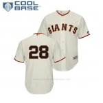 Camiseta Beisbol Hombre San Francisco Giants Buster Posey Cool Base Crema
