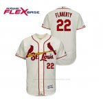 Camiseta Beisbol Hombre St. Louis Cardinals Jack Flaherty 150th Aniversario Patch Autentico Flex Base Crema