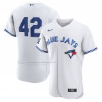 Camiseta Beisbol Hombre Toronto Blue Jays Jackie Robinson Autentico Blanco
