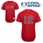 Camiseta Beisbol Hombre Boston Red Sox 12 Mike Napoli Rojo Alterno Cool Base