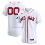 Camiseta Beisbol Hombre Boston Red Sox Elite Primera Personalizada Blanco