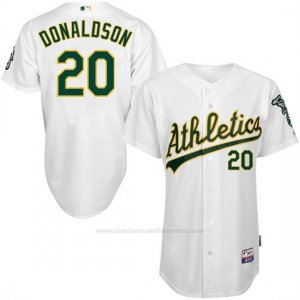Camiseta Beisbol Hombre Oakland Athletics Josh Donaldson Blanco Jugador Autentico