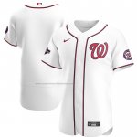 Camiseta Beisbol Hombre Washington Nationals 2019 World Series Champions Primera Autentico Blanco