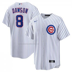 Camiseta Beisbol Hombre Chicago Cubs Andre Dawson Retired Primera Replica Blanco