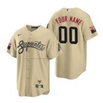 Camiseta Beisbol Hombre Arizona Diamondbacks Personalizada 2021 City Connect Replica Oro