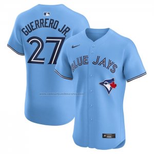 Camiseta Beisbol Hombre Toronto Blue Jays Vladimir Guerrero Jr. Alterno Elite Azul