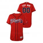 Camiseta Beisbol Hombre Atlanta Braves Personalizada Hispanic Heritage Flex Base Rojo