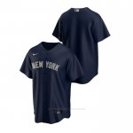 Camiseta Beisbol Hombre New York Yankees Replica Alterno Azul