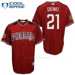 Camiseta Beisbol Hombre Arizona Diamondbacks 21 Zack Greinke 2017 Entrenamiento de Primavera Cool Base