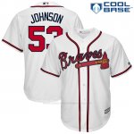 Camiseta Beisbol Hombre Atlanta Braves 53 Jim Johnson Blanco Cool Base