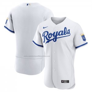 Camiseta Beisbol Hombre Kansas City Royals 2022 Primera Autentico Blanco