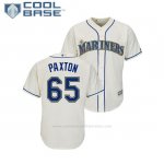 Camiseta Beisbol Hombre Seattle Mariners James Paxton Cool Base Alterno Crema
