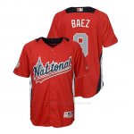 Camiseta Beisbol Nino All Star Game Javier Baez 2018 1ª Run Derby National League Rojo