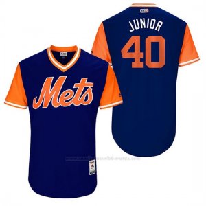 Camiseta Beisbol Hombre New York Mets 2017 Little League World Series Aj Ramos Royal