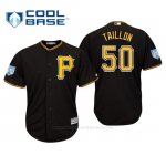Camiseta Beisbol Hombre Pittsburgh Pirates Jameson Taillon Cool Base Entrenamiento de Primavera 2019 Negro