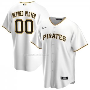 Camiseta Beisbol Hombre Pittsburgh Pirates Primera Pick-A-Player Retired Roster Replica Blanco