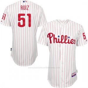 Camiseta Beisbol Hombre Philadelphia Phillies Carlos Ruiz Turn Back The Clock Blanco