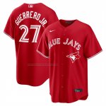Camiseta Beisbol Hombre Toronto Blue Jays Vladimir Guerrero Jr Dia de Canada Replica Rojo