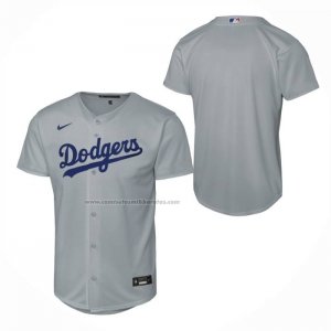 Camiseta Beisbol Nino Los Angeles Dodgers Alterno Replica Gris