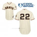 Camiseta Beisbol Hombre San Francisco Giants Jake Peavy 22 Crema 1ª Cool Base
