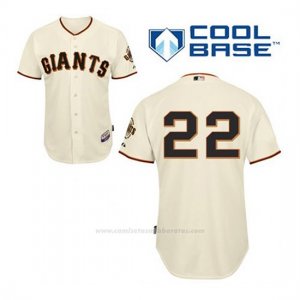 Camiseta Beisbol Hombre San Francisco Giants Jake Peavy 22 Crema 1ª Cool Base