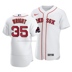 Camiseta Beisbol Hombre Boston Red Sox Steven Wright Blanco