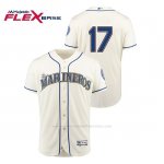 Camiseta Beisbol Hombre Seattle Mariners Mitch Haniger Hispanic Heritage Flex Base Crema