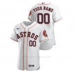 Camiseta Beisbol Hombre Houston Astros Personalizada Autentico Nike Blanco