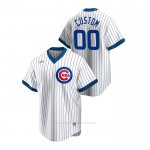 Camiseta Beisbol Hombre Chicago Cubs Personalizada Cooperstown Collection Primera Blanco