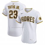 Camiseta Beisbol Hombre San Diego Padres Fernando Tatis Jr Primera Elite Blanco