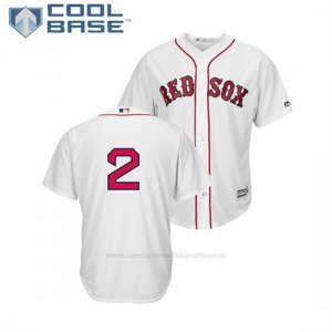 Camiseta Beisbol Hombre Boston Red Sox Xander Bogaerts Cool Base 1ª Replica Blanco