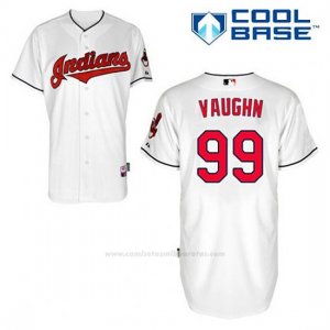 Camiseta Beisbol Hombre Cleveland Indians Ricky Vaughn 99 Blanco 1ª Cool Base