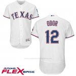 Camiseta Beisbol Hombre Texas Rangers 12 Rougned Odor Blanco Flex Base