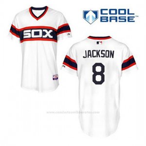 Camiseta Beisbol Hombre Chicago White Sox 8 Bo Jackson Blanco Alterno Cool Base
