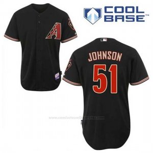 Camiseta Beisbol Hombre Arizona Diamondbacks 51 Randy Johnson Negro Alterno Cool Base