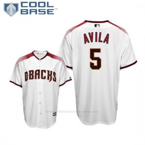 Camiseta Beisbol Hombre Arizona Diamondbacks Alex Avila Cool Base 1ª Blanco