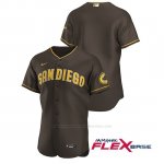 Camiseta Beisbol Hombre San Diego Padres Autentico 2020 Alternato Marron