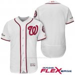 Camiseta Beisbol Hombre Washington Nationals 2017 Postemporada Blanco Flex Base