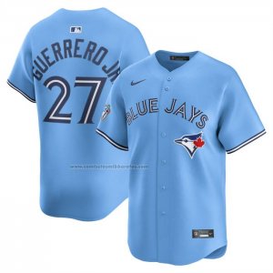 Camiseta Beisbol Hombre Toronto Blue Jays Vladimir Guerrero Jr Alterno Limited Azul Claro