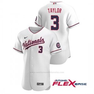 Camiseta Beisbol Hombre Washington Nationals Michael A. Taylor Autentico 2020 Alternato Blanco