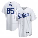 Camiseta Beisbol Hombre Los Angeles Dodgers Dustin May Primera Replica Blanco
