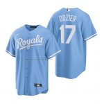 Camiseta Beisbol Hombre Kansas City Royals Hunter Dozier Replica Alterno Azul